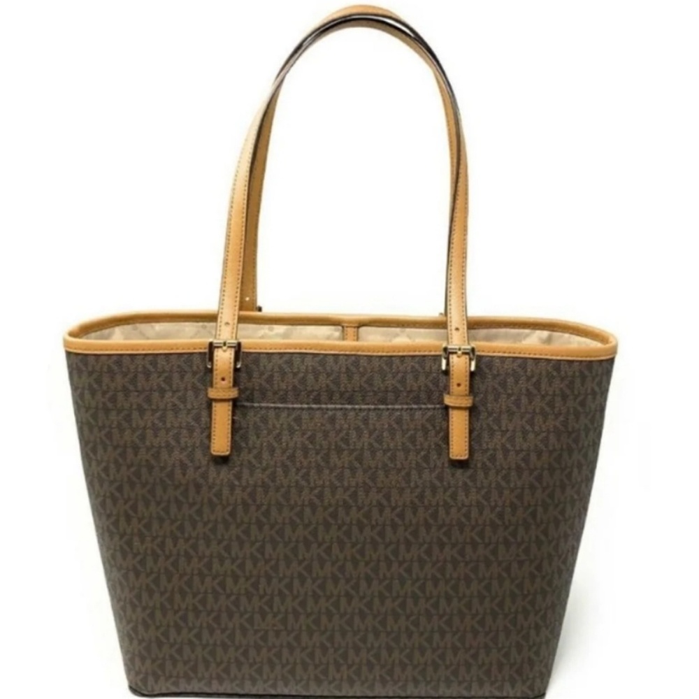 💕LAST ONE💕Michael Kors Medium Jet Set Tote Brown - Picture 2 of 7